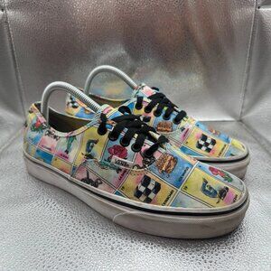 Size M8/W9.5 Vans Authentic Los Vans Loteria Unisex Multicolor Athletic Sneakers